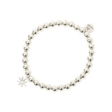 Bracciale elastico con boule e stella Starlet - Argento - Sodini Bijoux