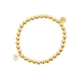 Bracciale elastico con boule e stella Starlet - Oro - Sodini Bijoux