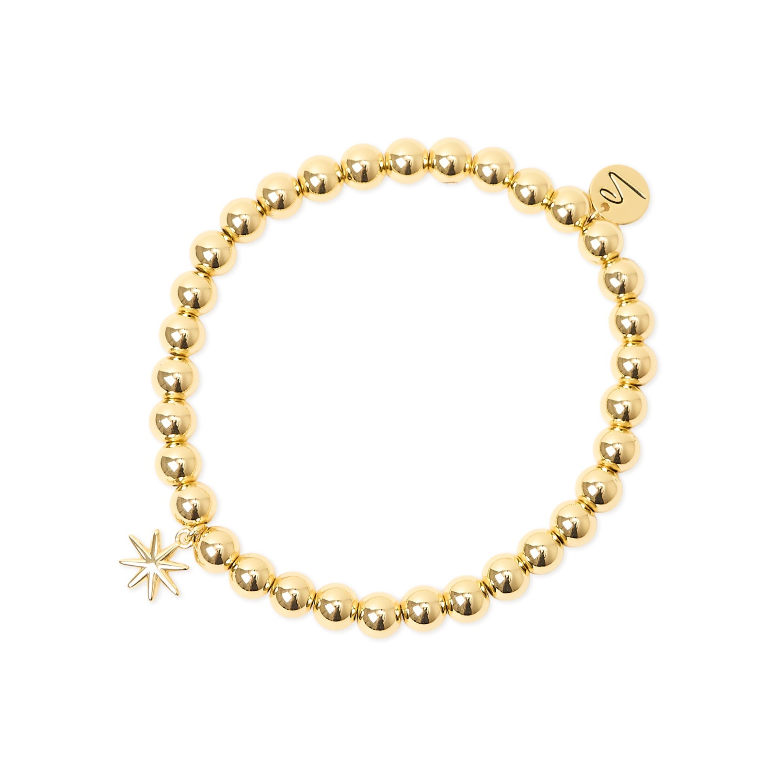 Bracciale elastico con boule e stella Starlet - Oro - Sodini Bijoux