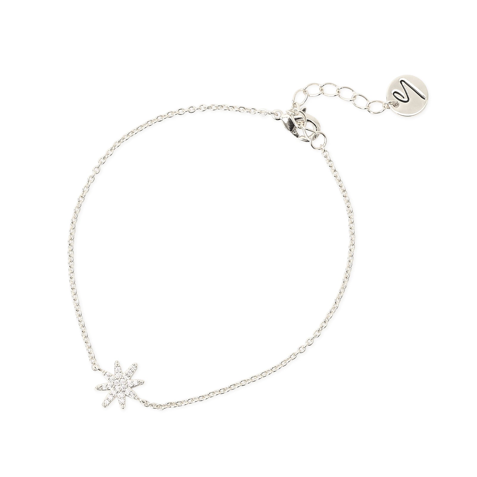 Bracciale con stella in pavé di zirconi Starlet - Argento - Sodini Bijoux