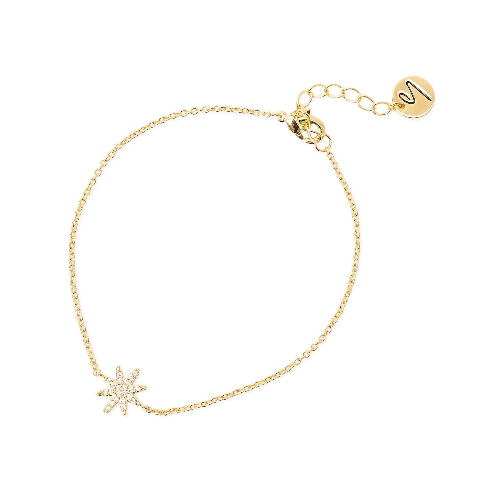 Bracciale con stella in pavé di zirconi Starlet - Oro - Sodini Bijoux
