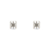 Orecchini con stone glass e stella pavé Starlet - Argento - Sodini Bijoux