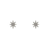 Orecchini con stella in pavé di zirconi Starlet - Argento - Sodini Bijoux