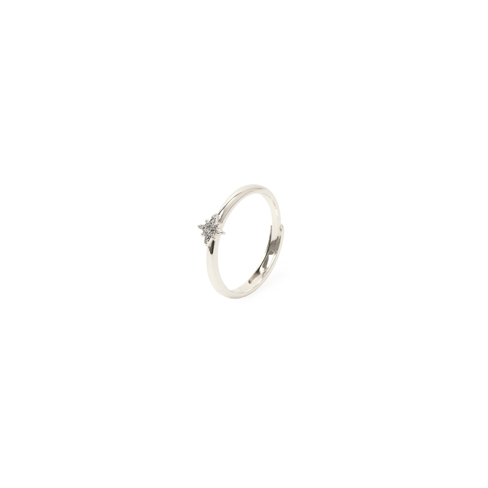 Anello con piccola stella in pavé di zirconi Starlet - Argento - Sodini Bijoux