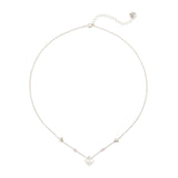 Girocollo fiore pavè Juliet - Argento - Sodini Bijoux