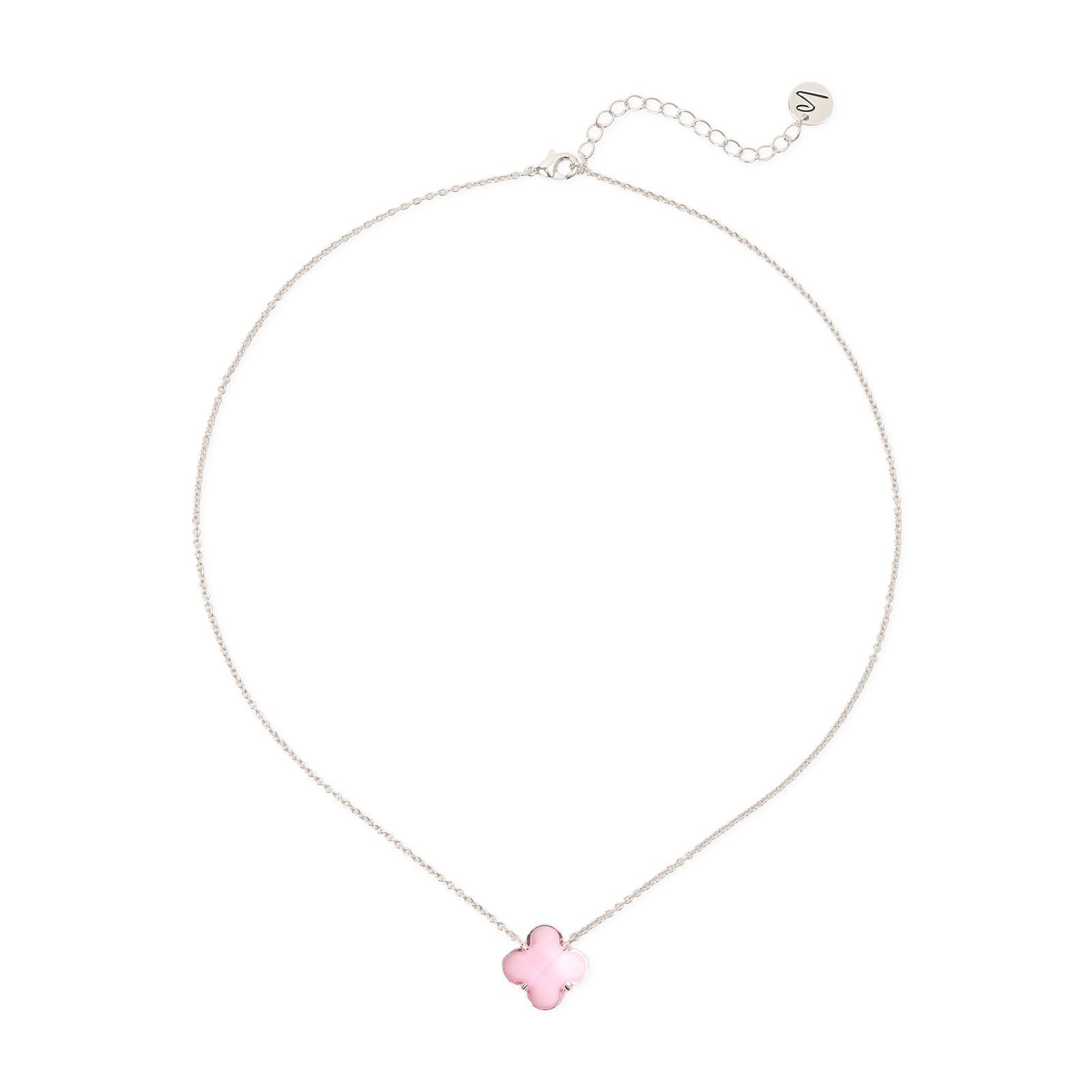 Girocollo fiore trasparente Juliet - Argento - Sodini Bijoux