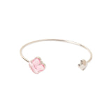 Bracciale bangle due fiori Juliet - Argento - Sodini Bijoux