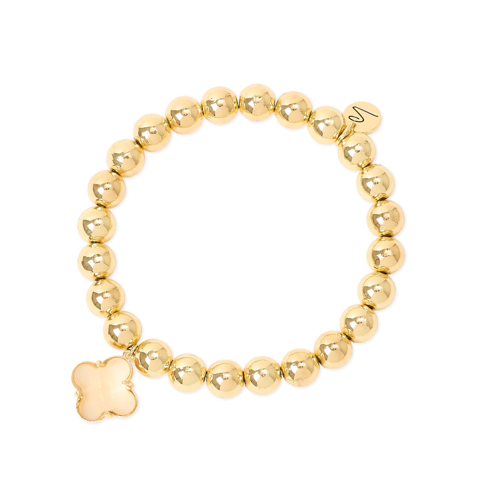 Bracciale elastico sfere fiore Juliet - Oro - Sodini Bijoux