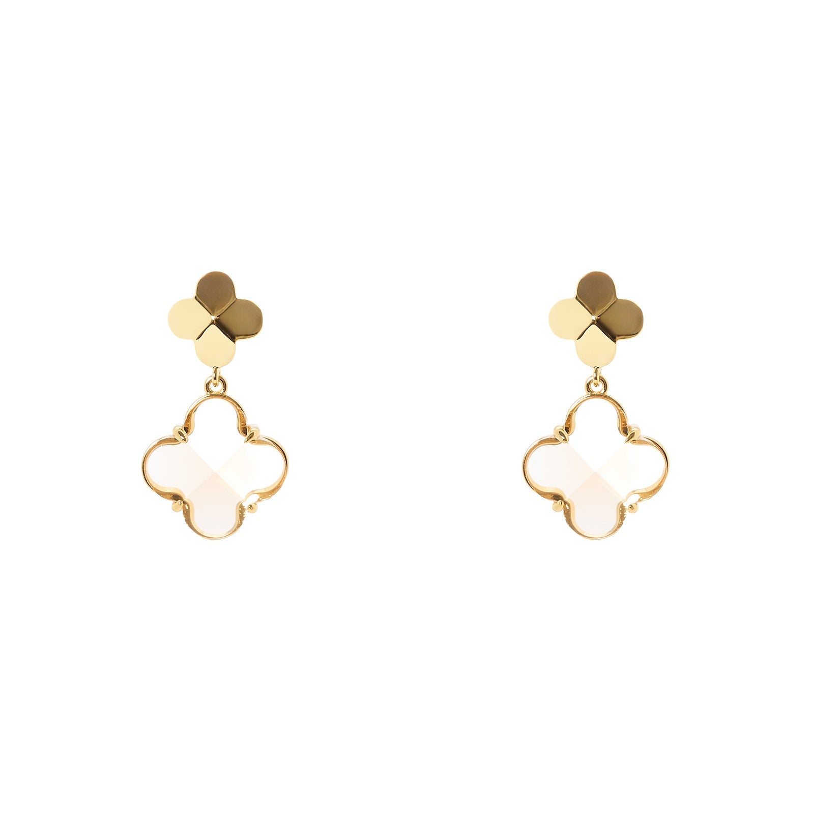 Orecchini a due fiori Juliet - Oro - Sodini Bijoux