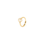 Anello fiore trasparente Juliet - Oro - Sodini Bijoux