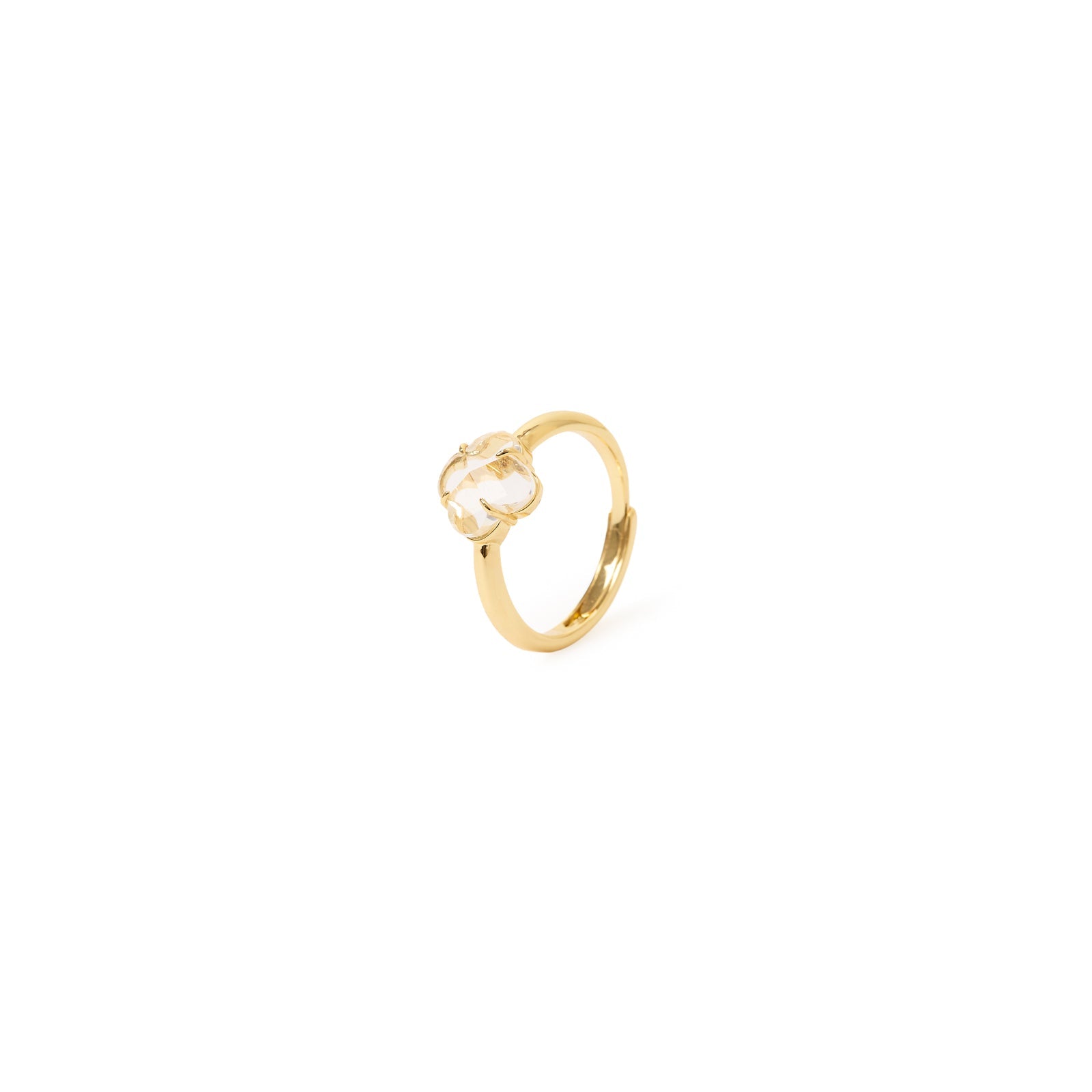 Anello fiore trasparente Juliet - Oro - Sodini Bijoux
