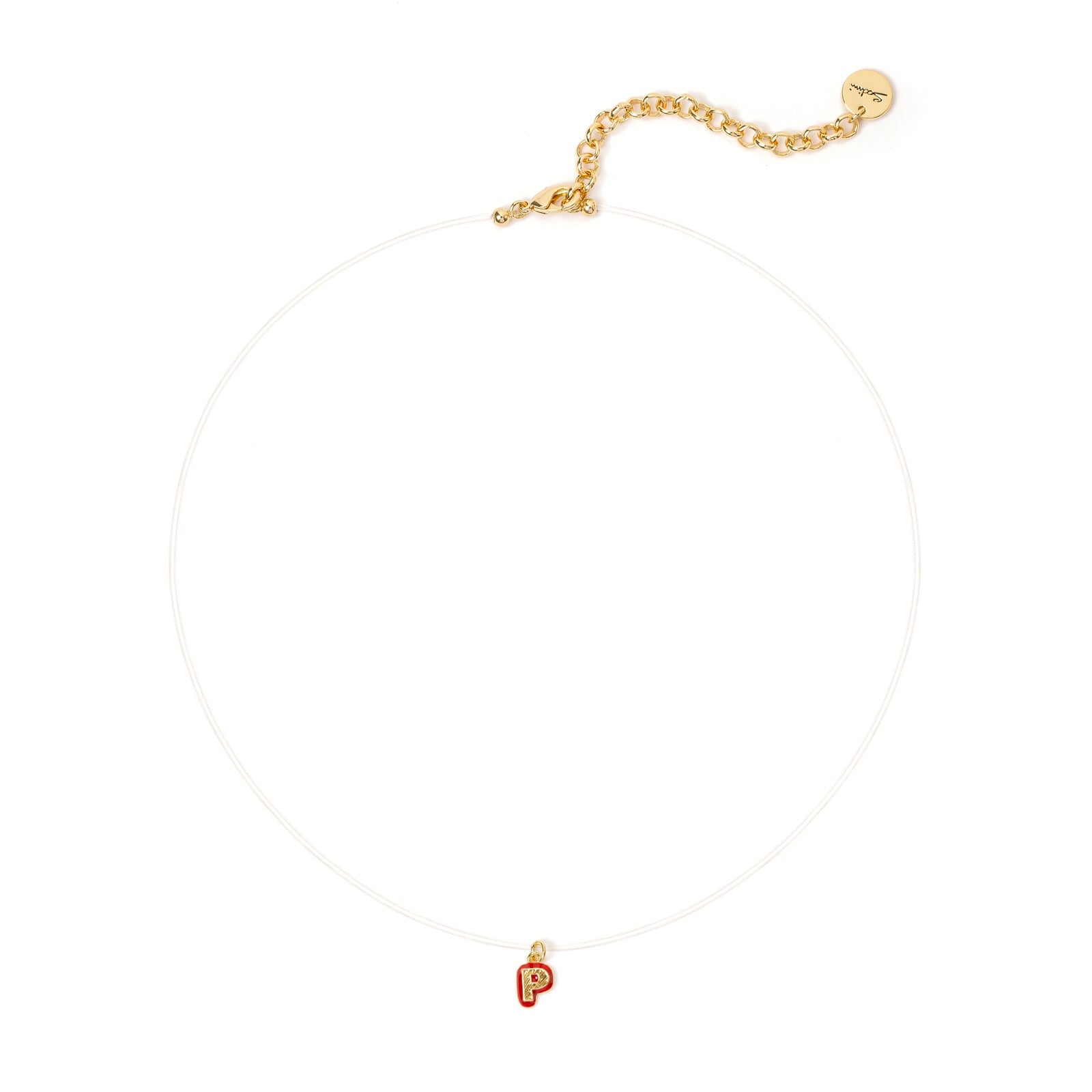 Girocollo lettera P Charming Letters - Lettera p - Sodini Bijoux