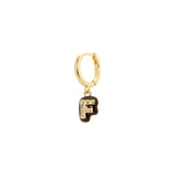 Mono orecchino lettera F Charming Letters - Lettera f - Sodini Bijoux