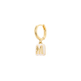 Mono orecchino lettera M Charming Letters - Lettera m - Sodini Bijoux