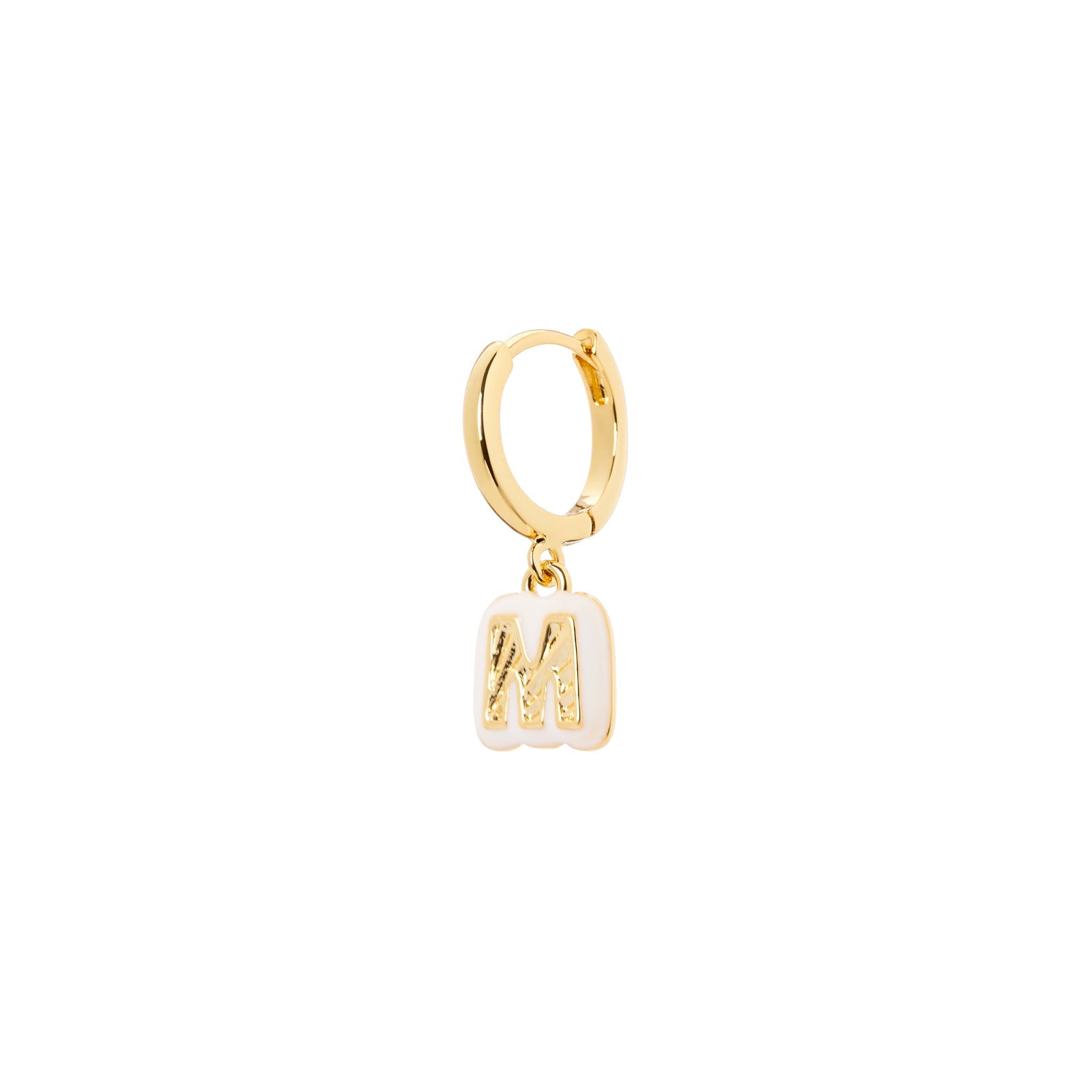 Mono orecchino lettera M Charming Letters - Lettera m - Sodini Bijoux
