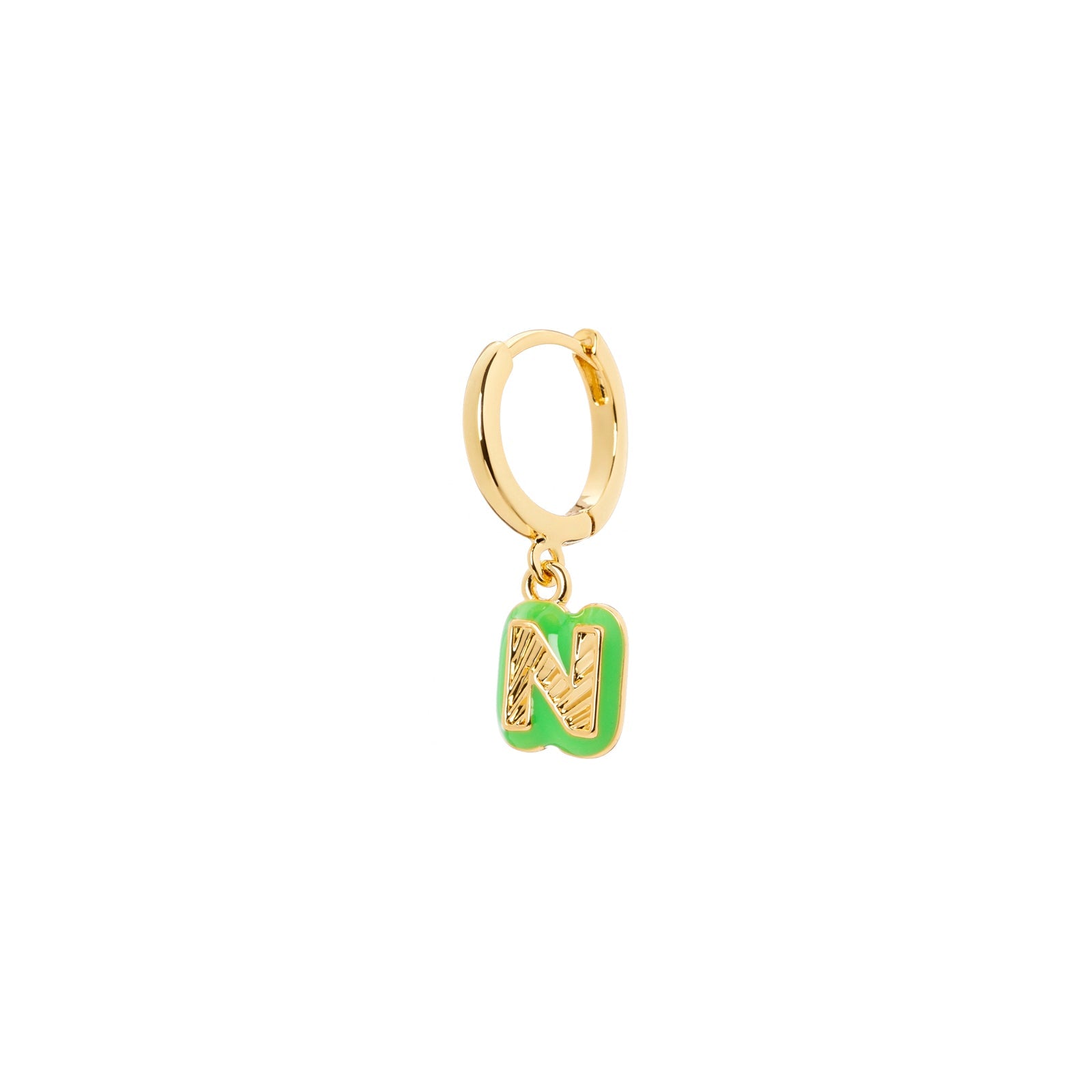 Mono orecchino lettera N Charming Letters - Lettera n - Sodini Bijoux