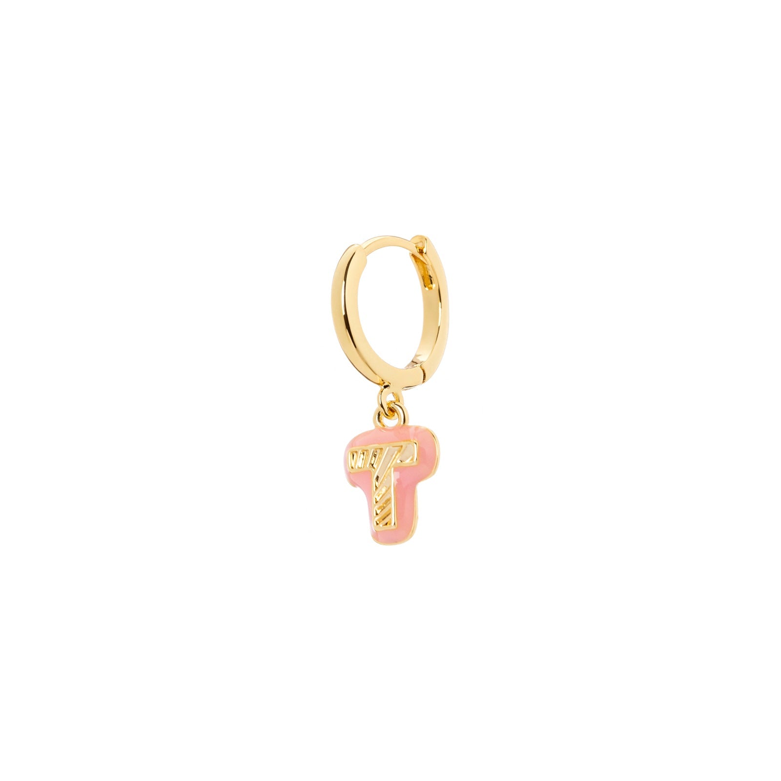 Mono orecchino lettera T Charming Letters - Lettera t - Sodini Bijoux