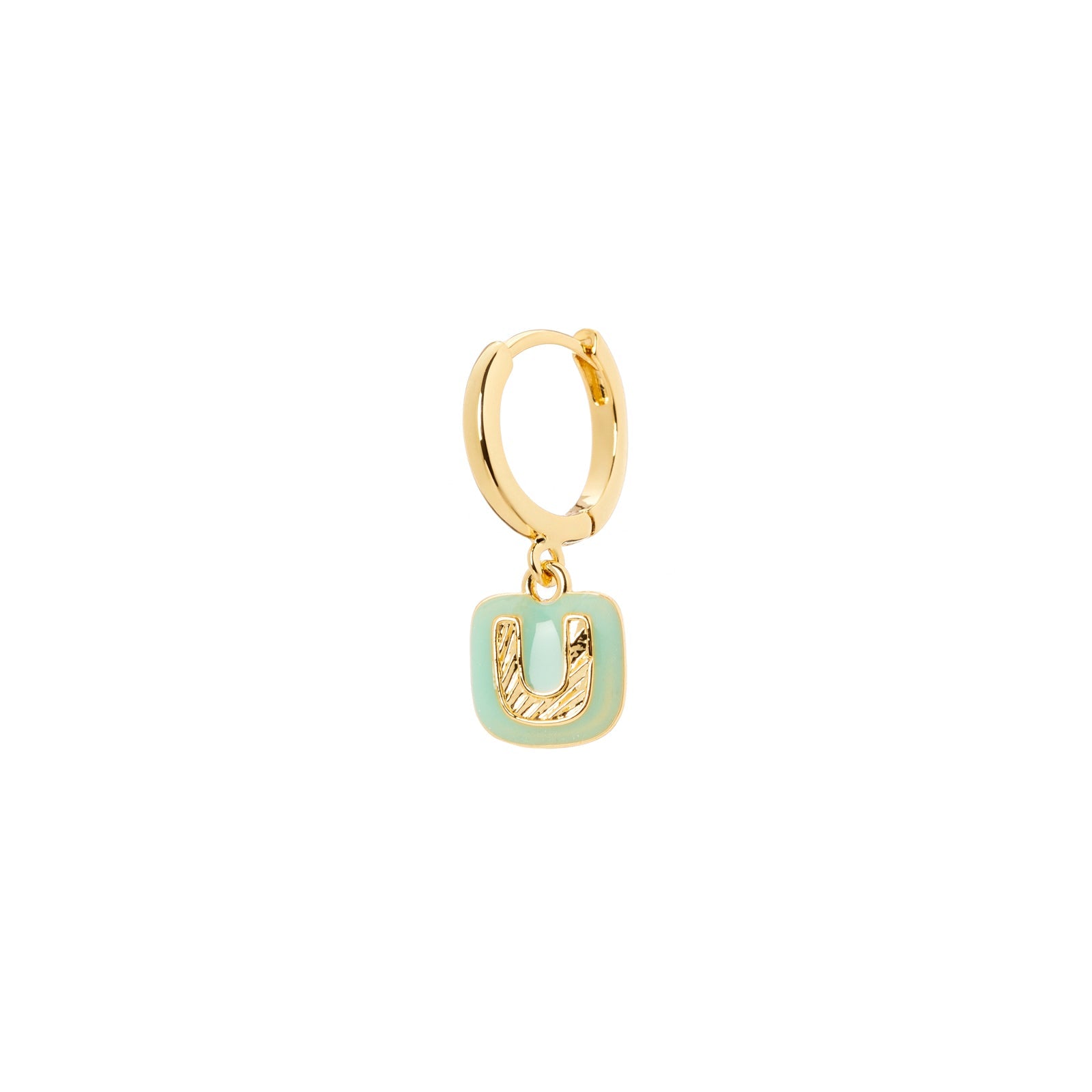 Mono orecchino lettera U Charming Letters - Lettera u - Sodini Bijoux