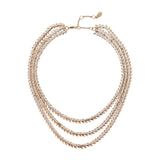 Girocollo tre fili Queen of the Disco - Bianco - Sodini Bijoux