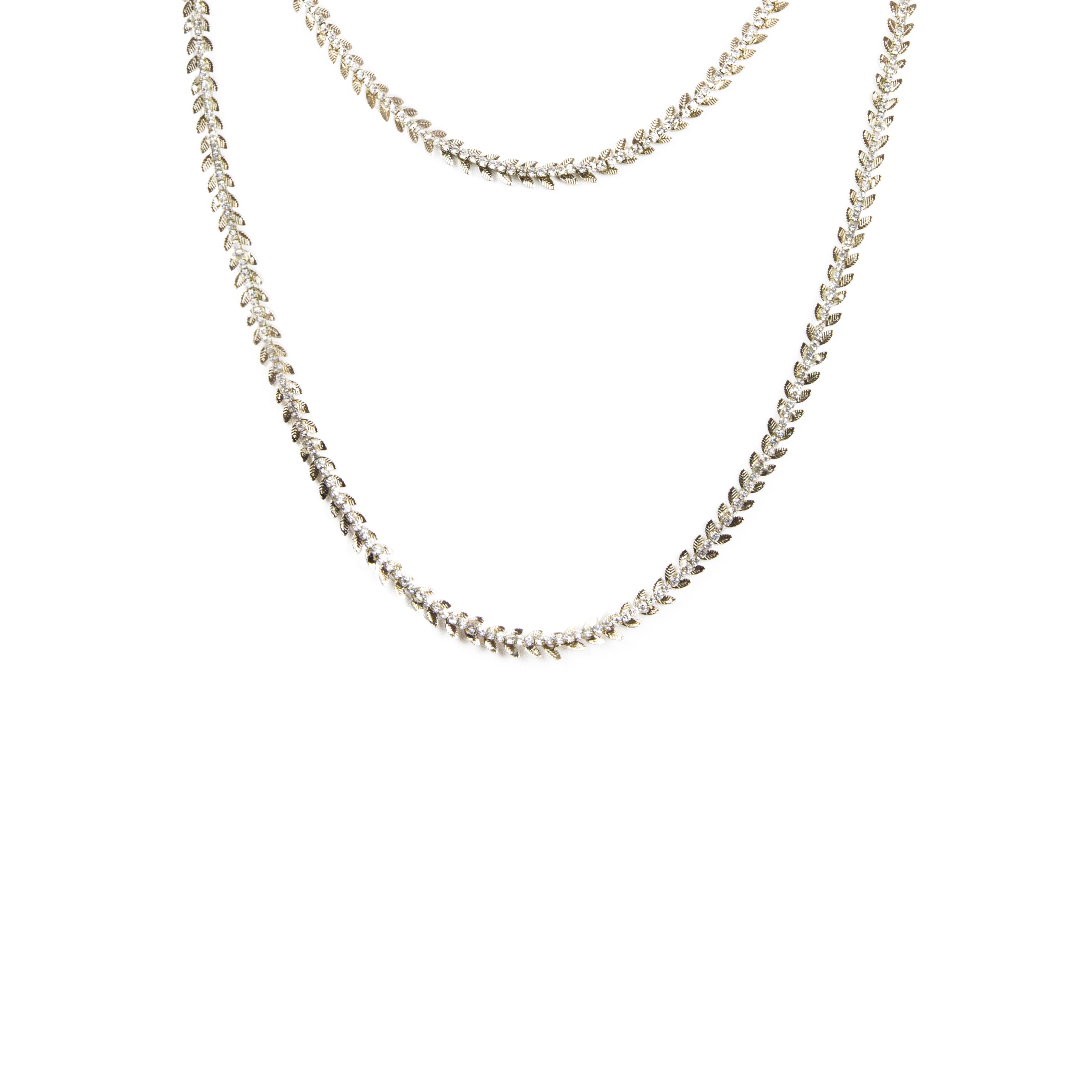 Collana due fili Queen of the Disco - Bianco - Sodini Bijoux