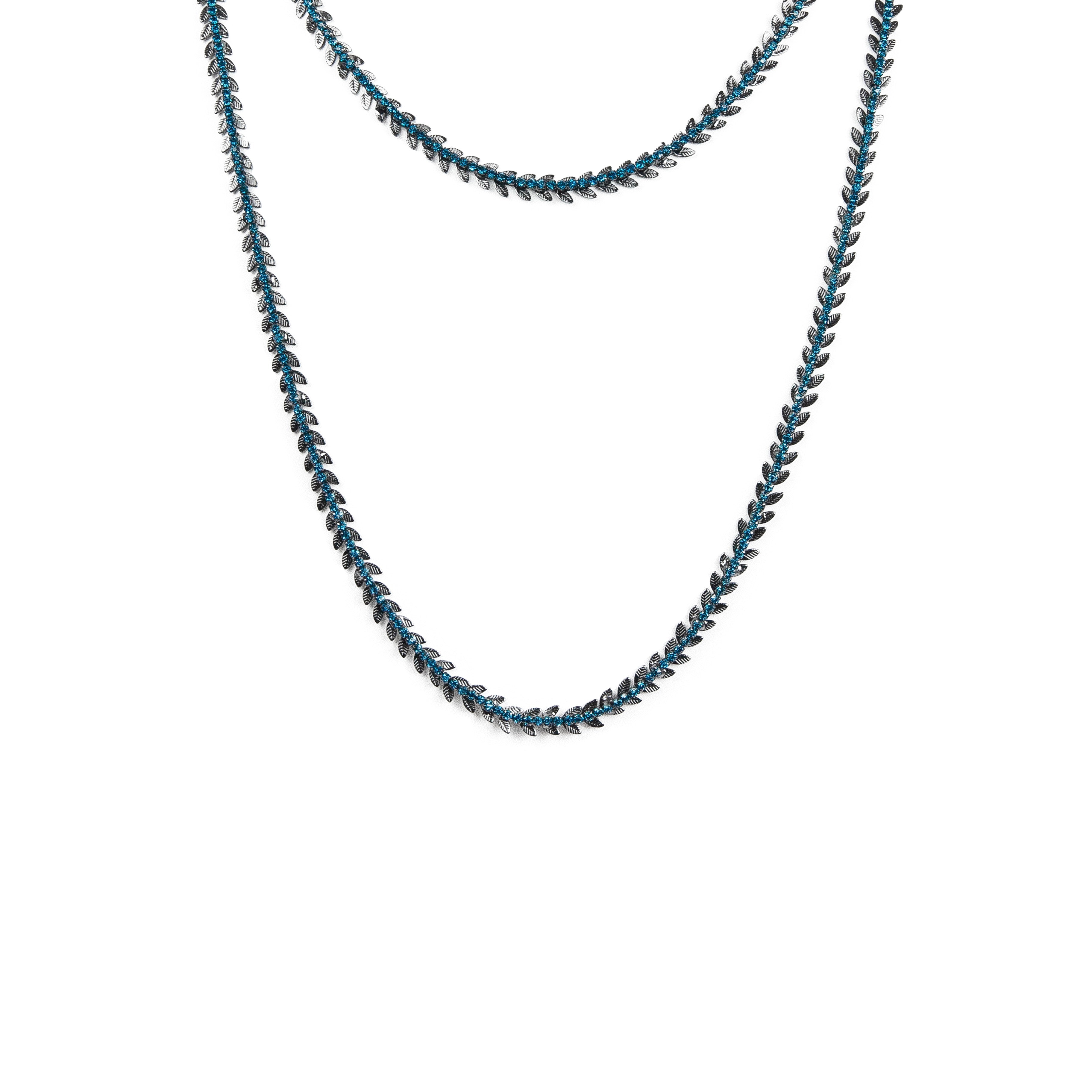 Collana due fili Queen of the Disco - Verde - Sodini Bijoux