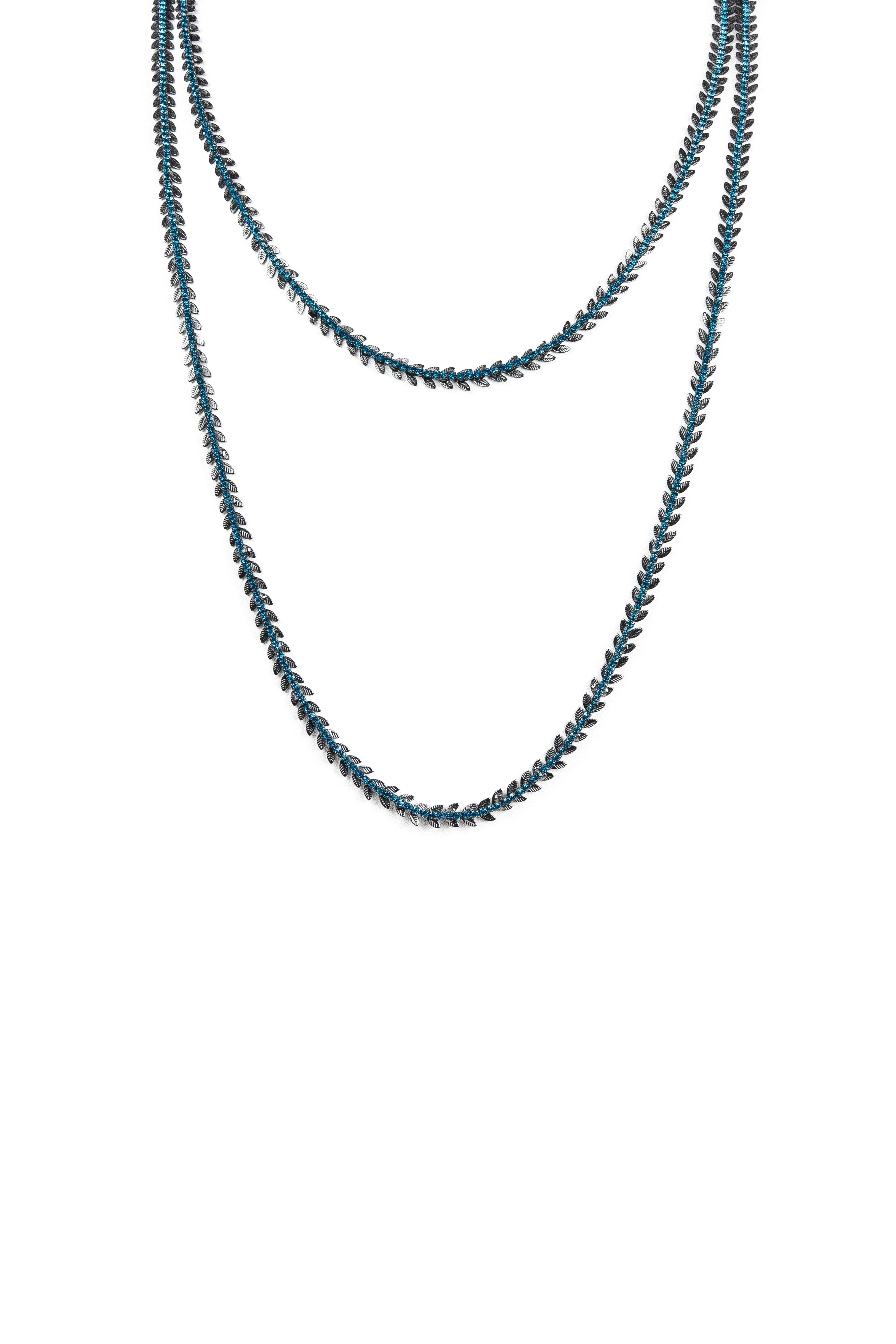 Collana due fili Queen of the Disco - Verde - Sodini Bijoux