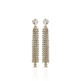 Orecchini piccole foglie Queen of the Disco - Bianco - Sodini Bijoux