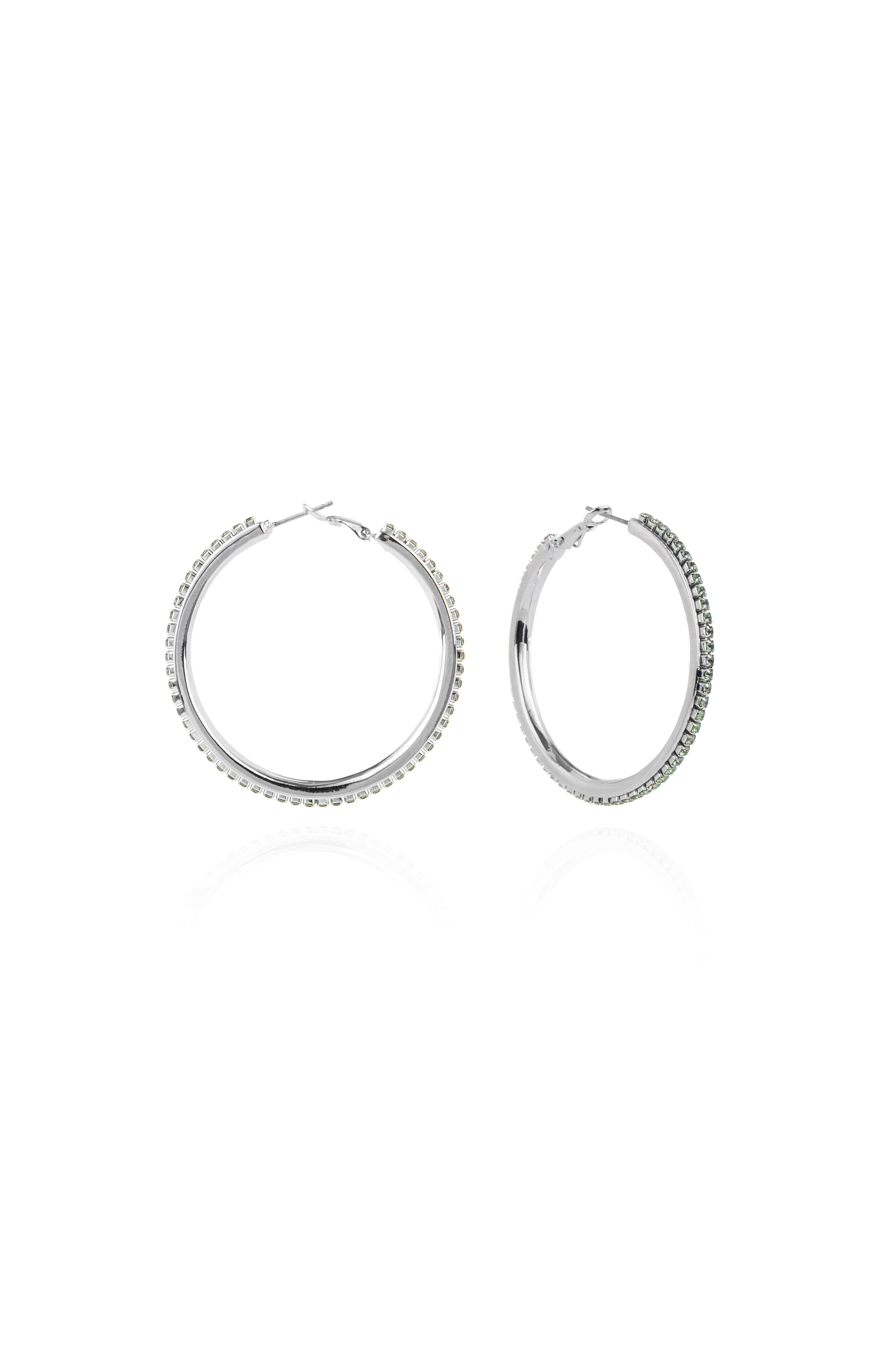 Orecchini creole Queen of the Disco - Grigio - Sodini Bijoux