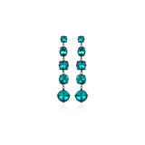 Orecchini con cristalli Queen of the Di sco - Verde - Sodini Bijoux