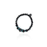 Bracciale elastico con cristalli Queen of the Disco - Verde - Sodini Bijoux