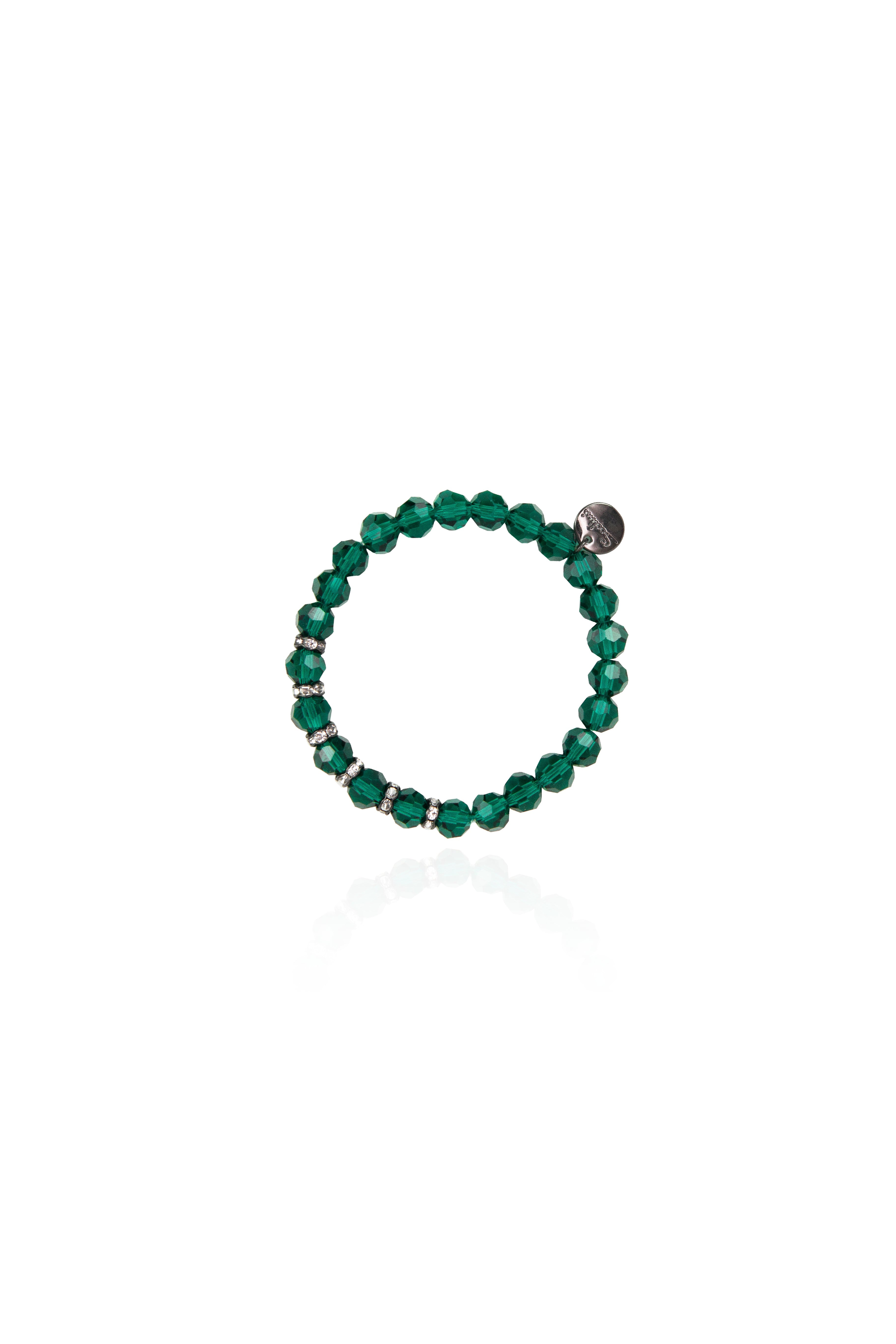 Bracciale elastico Queen of the Disco - Verde - Sodini Bijoux