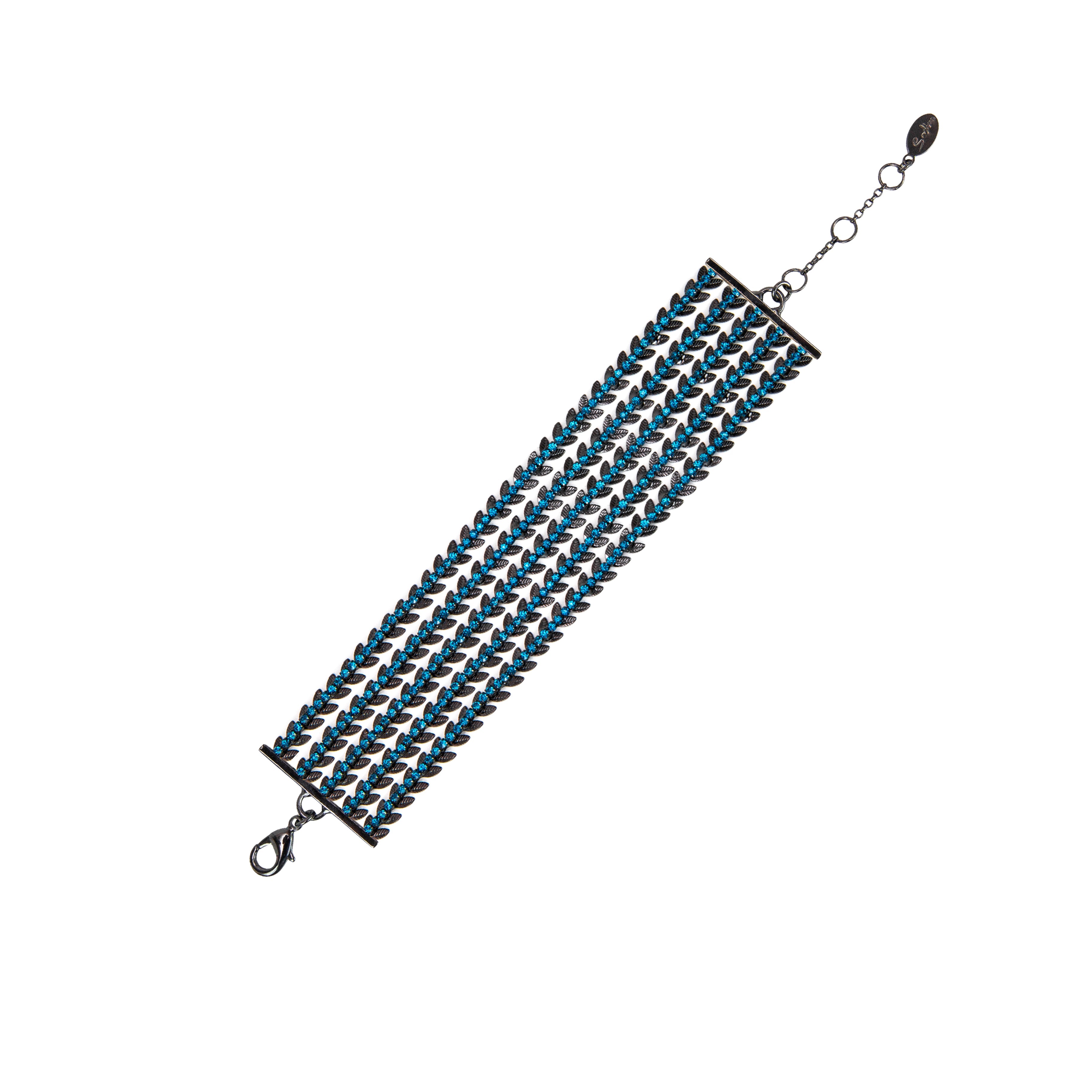 Bracciale piccole foglie Queen of the Disco - Verde - Sodini Bijoux