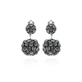 Orecchini con tre boules Queen of the Disco - Grigio - Sodini Bijoux