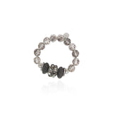 Bracciale elastico maxi boule Queen of  the Disco - Grigio - Sodini Bijoux