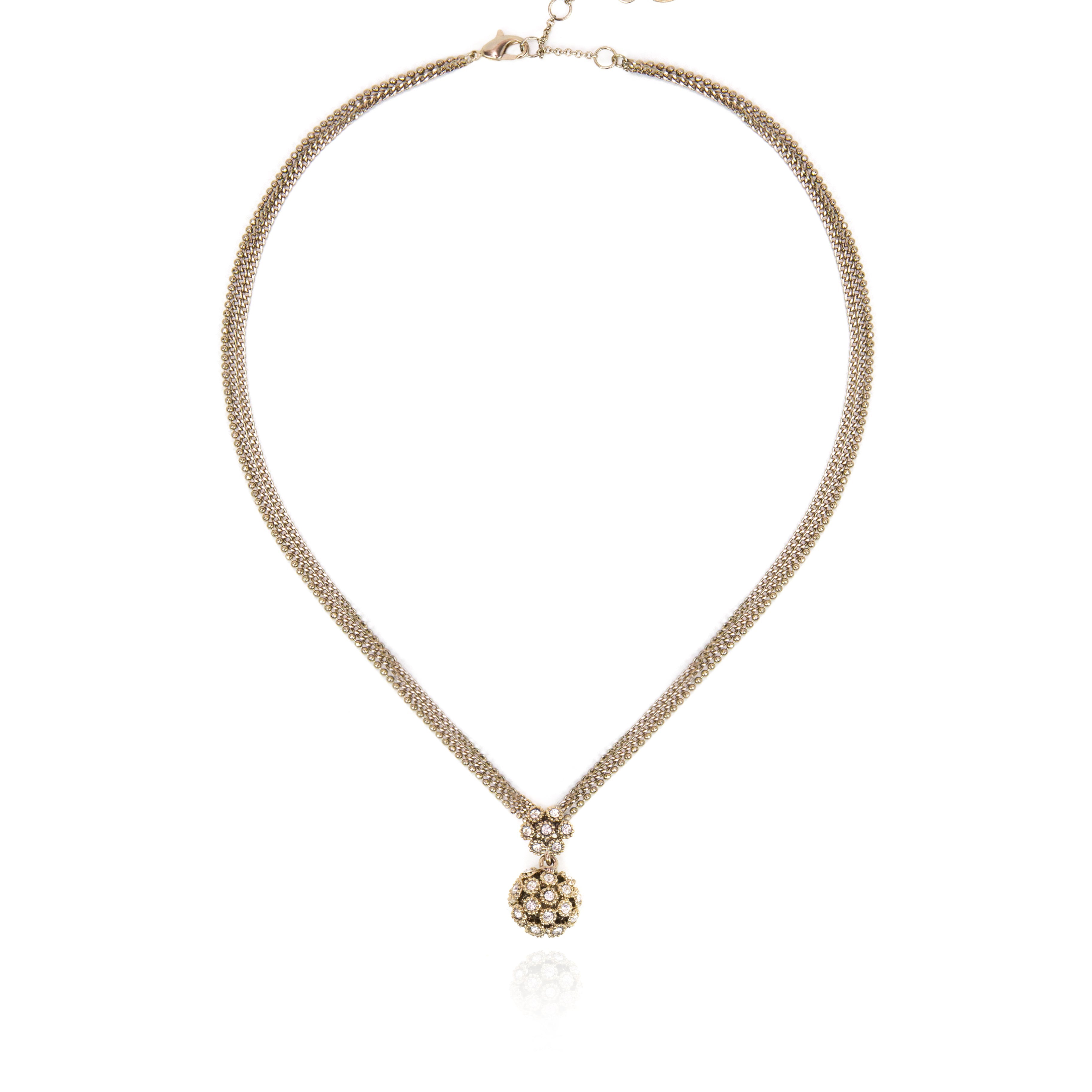 Collier con boule Queen of the Disco - Bianco - Sodini Bijoux