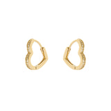 Piccoli orecchini a cuore Malibù - Oro - Sodini Bijoux