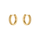 Orecchini cerchio e cristalli Malibù - Oro - Sodini Bijoux