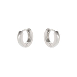 Small semi round hoop earrings Malibù - Silver - Sodini Bijoux