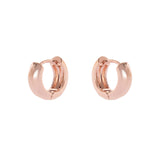 Semi round hoop earrings Malibù - Pink gold - Sodini Bijoux