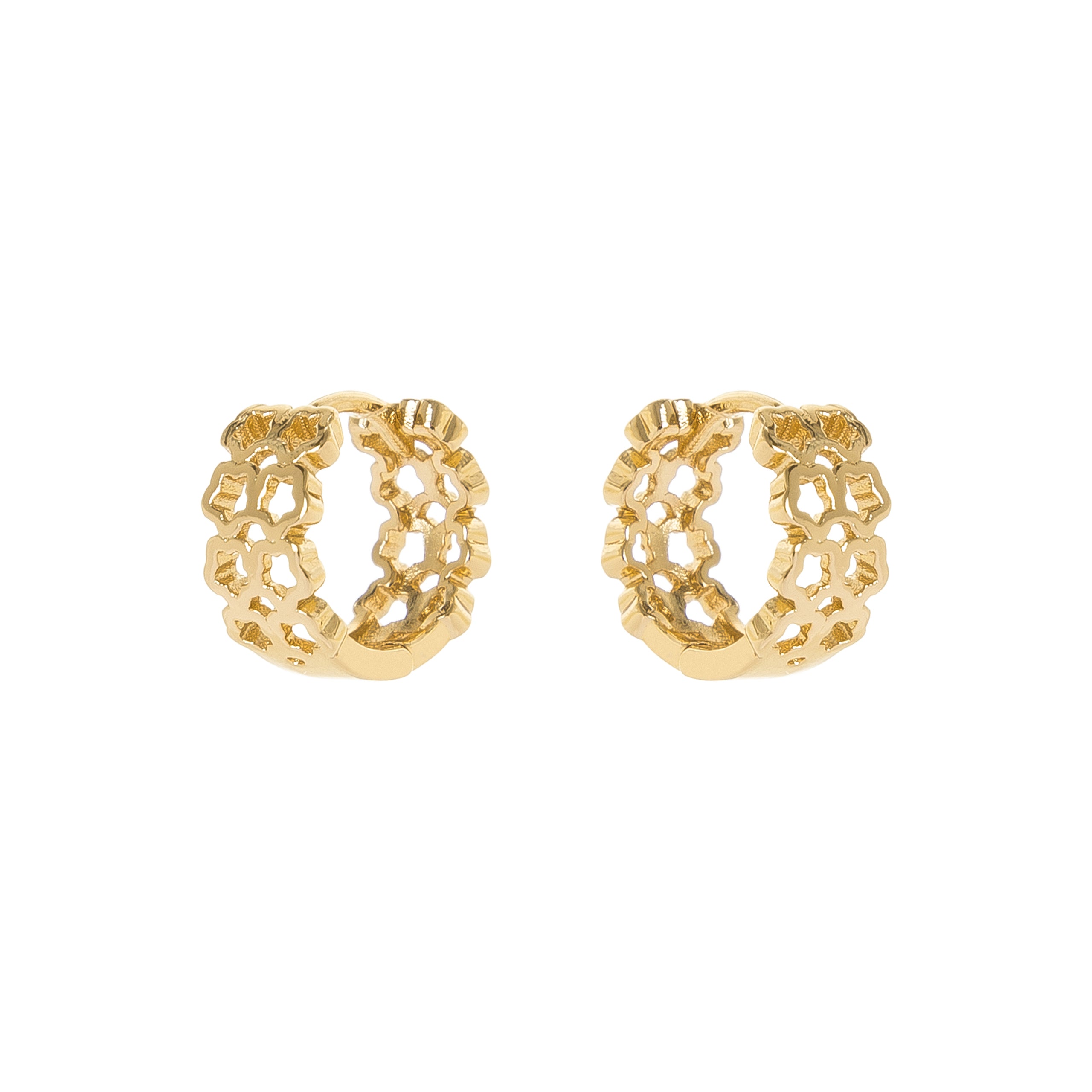 Orecchini cerchio di stelline Malibù - Oro - Sodini Bijoux