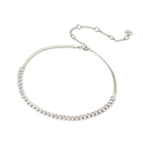 Choker with a string of zirconias Crystalline - Rhodium and white - Sodini Bijoux