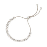Bracciale con filo di zirconi Crystalline - Rodio e bianco - Sodini Bijoux