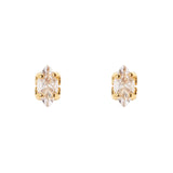 Light point earrings Crystalline - Champagne - Sodini Bijoux