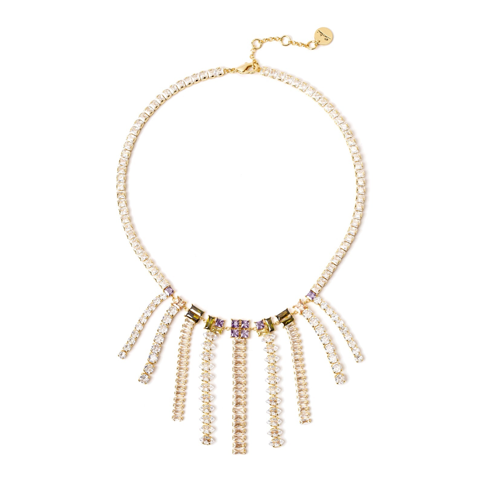 Girocollo con fili pendenti Ishtar - Multicolor - Sodini Bijoux