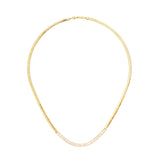 Girocollo catena serpentina Ishtar - Oro e bianco - Sodini Bijoux