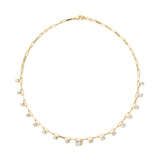 Girocollo catena forzatina Ishtar - Oro e bianco - Sodini Bijoux