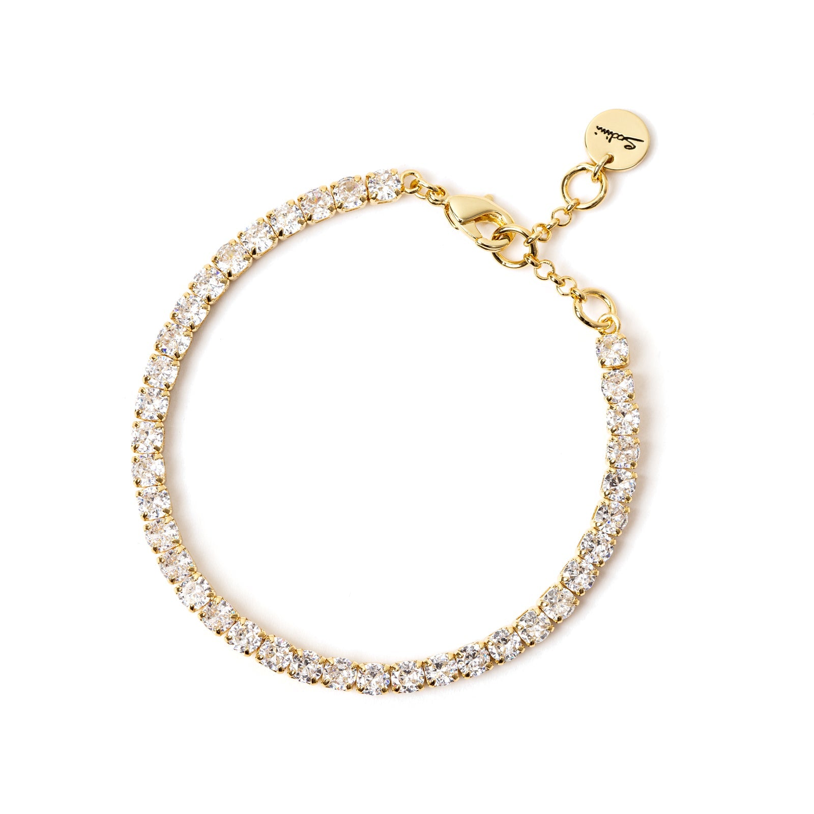 Bracciale di piccoli zirconi Ishtar - Oro e bianco - Sodini Bijoux