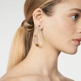 Orecchini a goccia cava Ishtar - Multicolor - Sodini Bijoux