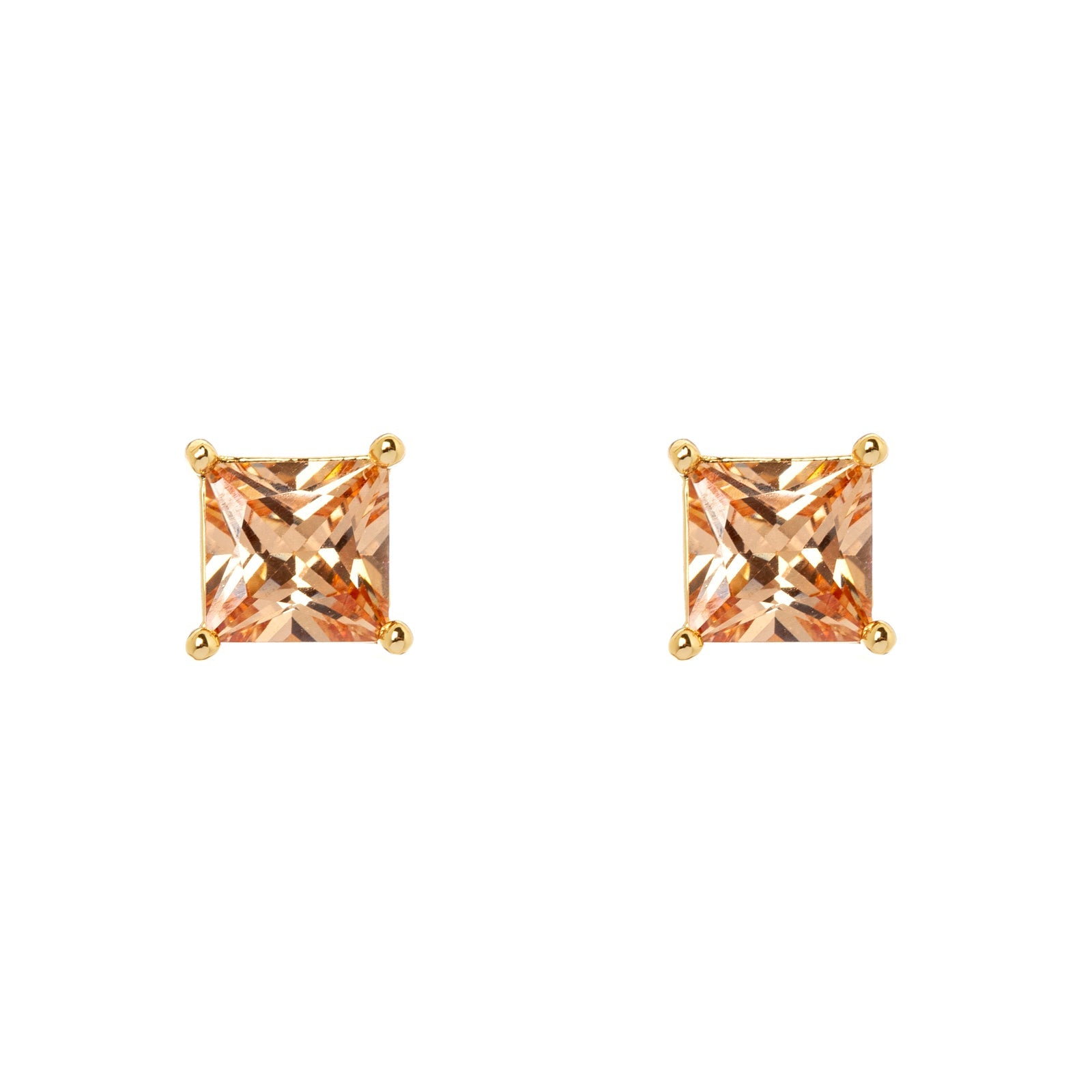 Piccoli orecchini champagne Ishtar - Rosa - Sodini Bijoux