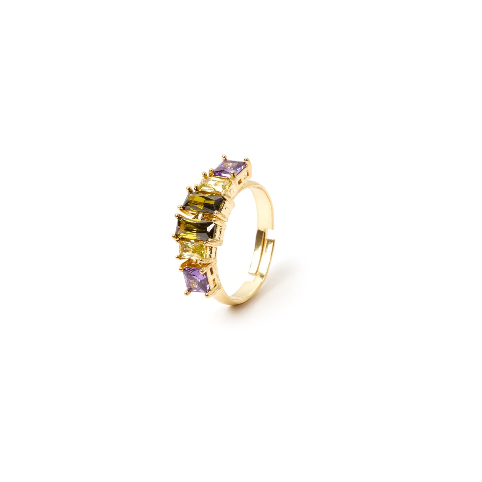 Anello con zirconi cromatici Ishtar - Multicolor - Sodini Bijoux